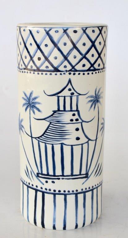 BLUE PAGODA UMBRELLA STAND  48X20.5CM
